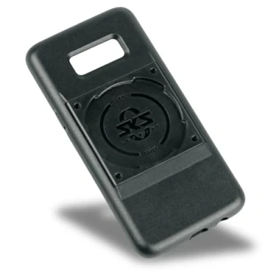 Immagine di SKS Germany COMPIT cover per Samsung S8 cellulare con dispositivo di fissaggio (compatibile il sistema COMPIT, in plastica bicomponente resistente all&#039;usura, piacevole al tatto), nero