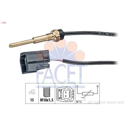 Immagine di FACET 7.3289 Sensore Temperatura Refrigerante Made in Italy OE Equivalent FORD: Transit Mk5 Bus, Mk6 Van, Focus Mk1 Hatchback