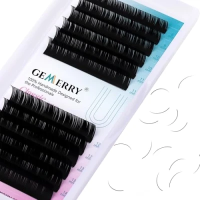 Immagine di 8 14mm mix Ciglia One to Extension Seta 0.07 curvatura c Finte Lash Extensions di GEMERRY (0.07 curl 14)
