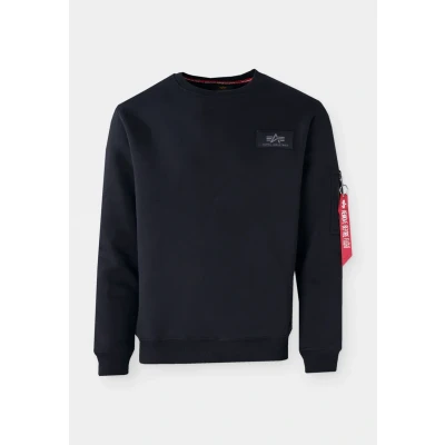 Immagine di Alpha Industries BACK Print Crewneck Unisex Felpa, Taglia: XXL, Black