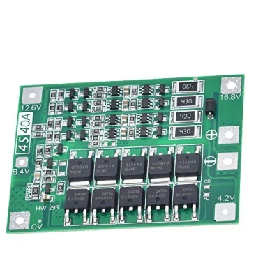 Immagine di ZkeeShop 4S 40A 16.8V BMS Li ion Lithium Battery Protection Board 18650 Charger with Balance Features Schutzplatine (1)