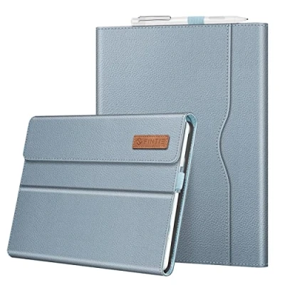 Immagine di FINTIE Custodia per Microsoft Surface Go 4 (2023) / 3 (2021) 2 (2020) (2018) 10 Pollici Tablet [Multi angli] Portfolio Business Cover, Compatibile con Tastiera Type Ice Blu