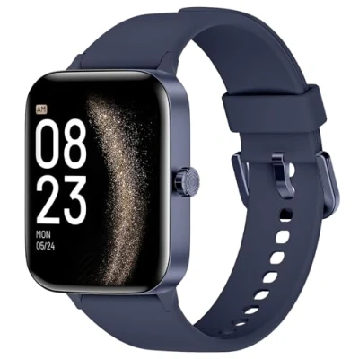 Immagine di KIUVKAS Smartwatch Uomo Donna, 1.95&quot; Full Touch Screen con Effettua/Risposta Chiamate, Fitness Tracker Pressione Sanguigna e Monitor Sonno, 140+ Sport Step Counter per Android iOS