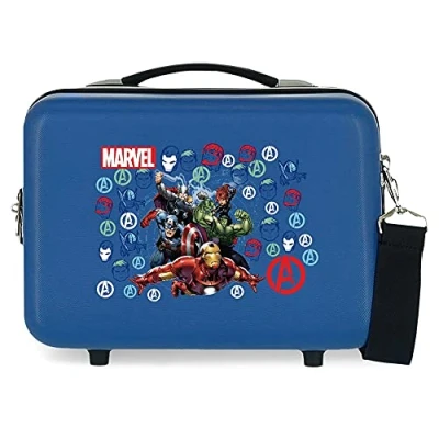 Immagine di Marvel Avengers Team Trousse adattabile con tracolla, 29 x 21 15 cm rigida ABS 9,14 L, Blu