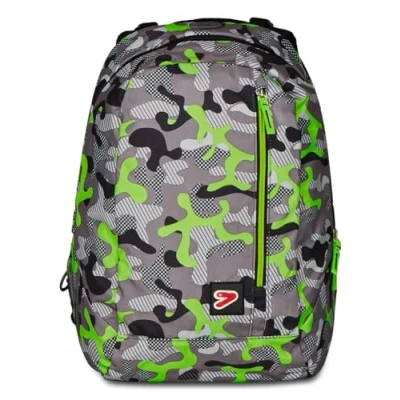 Immagine di Seven Zaino Scuola Reversibile, Verde, The Double Color Camouflage, 2 in 1, Zaini &amp; Tempo libero, Unisex
