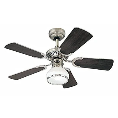 Immagine di Westinghouse Lighting 72415 Ventilatore A Soffitto Per Interni Cinque Pale, Nero Argento, 90 x 42 Cm