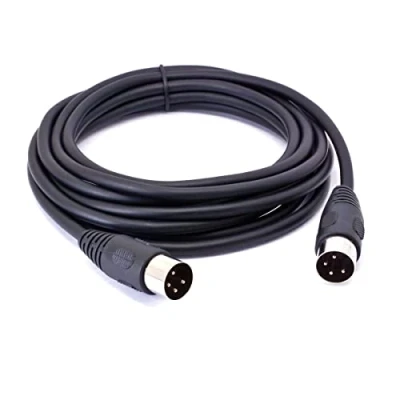 Immagine di Cavo connettore DIN maschio a 4 pin, adattatore per videoregistratore digitale DVR e connettori audio (3 metri)