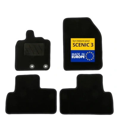 Immagine di DBS Tappetini auto Su misura per Scenic 3 Con clip antiscivolo 4 pezzi