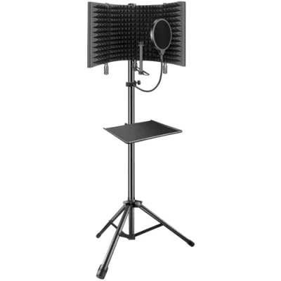 Immagine di Aokeo Microfono Schermo di Isolamento da Studio Schiuma Assorbente ad Alta Densità Compatibile con Blue Yeti e Qualsiasi Apparecchiatura Registrazione a Condensatore(A0 504)