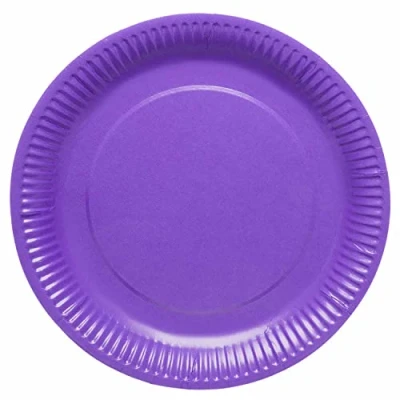 Immagine di amscan Piatti di carta riciclabili ecologici viola 9915400 213 66 Confezione da 8