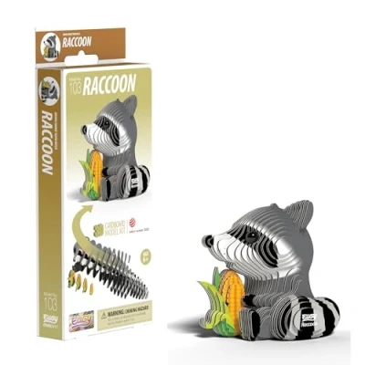 Immagine di EUGY Raccoon Modello 3D Craft Kit