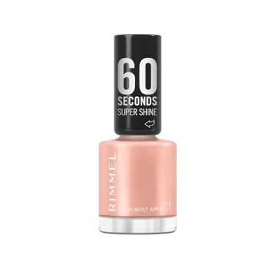 Immagine di Rimmel 60 Seconds Super Shine Smalto, 112 Almost Apricot, Smalto asciugatura rapida, Colore vibrante, A lunga tenuta, 8 ml