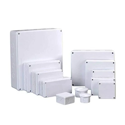 Immagine di Scatola di giunzione in ABS, custodia per progetti elettrici fai da te, impermeabile, esterni, antipolvere, con connettore IP55, 100 x 70 mm