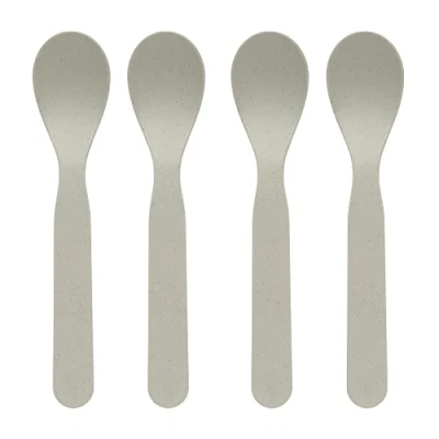 Immagine di LÄSSIG Set di cucchiai per bambini (4 pezzi) Posate senza melamina, BPA, lavabili in lavastoviglie e microonde/Spoon Uni choco
