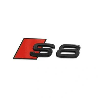 Immagine di Audi 4N0071804 Scritta S8 Nero/Rosso Tuning Exclusive Black Edition Emblema