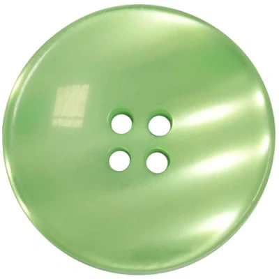Immagine di AERZETIX C74048 Set di 10 bottoni per cucire Ø20x3mm con 4 fori 32L L32 colore verde in plastica apertura 1.8mm hobby creativo merceria cucito decorazione abbigliamento
