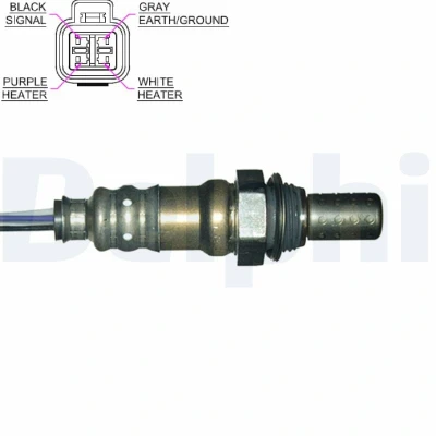 Immagine di DELPHI ES20158 12B1 Sonda lambda planare, riscaldato HYUNDAI: Coupe II, Getz, Tucson, KIA: Sportage RIO 2
