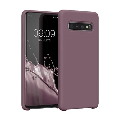 Immagine di kwmobile Cover per Samsung Galaxy S10 Custodia Back Case Smartphone in Silicone TPU Protezione Gommata uva