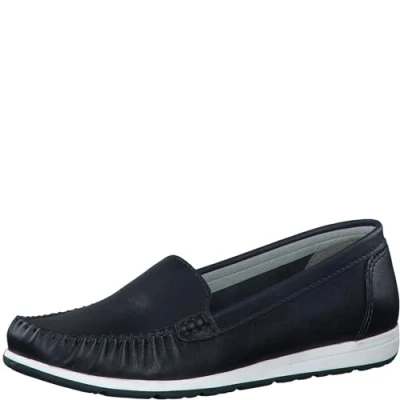 Immagine di MARCO TOZZI Mocassini Donna in Pelle Comodi, Blu (Navy), 40 EU