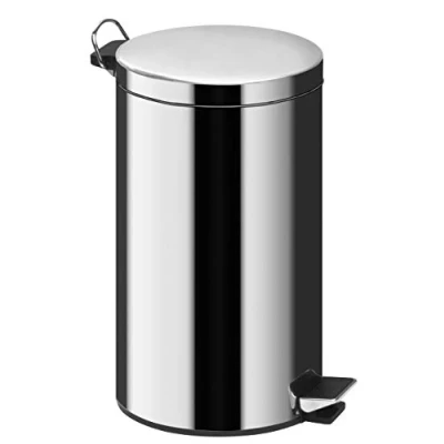 Immagine di Premier Housewares PREM 506316 Portarifiuti, Specchiato, Acciaio Inossidabile, Argento, 29x33x45 cm