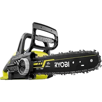 Immagine di Ryobi OCS1830 Elettrosega Brushless a Batteria 18V ONE+, Impugnatura Ergonomica, Freno Catena Automatico, Non Inclusa, Barra 30 cm, Velocità 10m/s