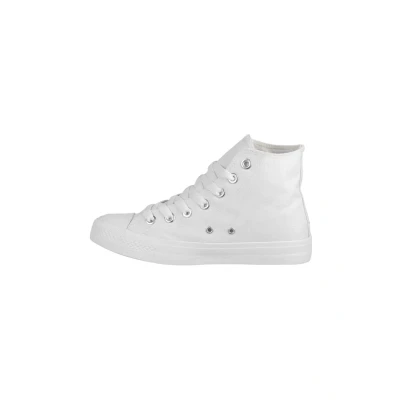 Immagine di Elara Sneaker Unisex Sport High Top Scarpe da Ginnastica Chunkyrayan Tutto Bianco 3600 3601 AllWhite 39