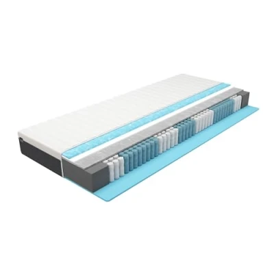 Immagine di BMM materasso easyone 180x200 cm/Sistema ibrido a 5 strati/il nucleo molle insacchettate incontra la schiuma/ortopedico 7 zone Altezza del 22 cm/Materassi Made in Germany…
