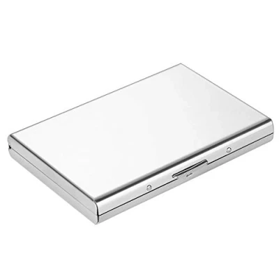 Immagine di Vicloon Porta Carte, RFID e NFC Blocking Tessere Credito in Acciaio Inox per Uomini Donne,Portafoglio Elegante Viaggi Business,ID,Assicurazioni,di Debito ecc
