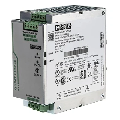 Immagine di Phoenix Contact QUINT PS/1AC/48DC/5 Alimentatore per guida DIN 48 V/DC 5 A 240 W Num. uscite:1 x Contenuto 1 pz.