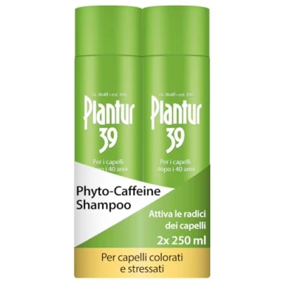Immagine di Plantur 39 Phyto Caffeine Shampoo per capelli colorati e stressati 2 x 250 ml