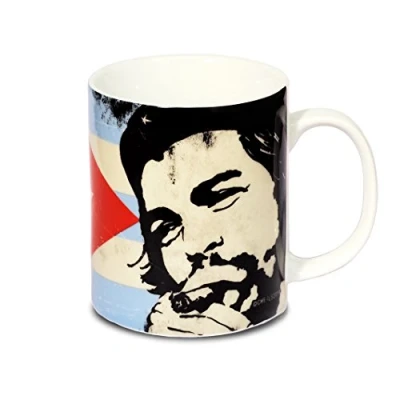Immagine di Logoshirt® Che Guevara I Cuban Flag Tazza da caffè In porcellana, 300 ml Lavabile lavastoviglie confezione regalo colorata Design originale su licenza