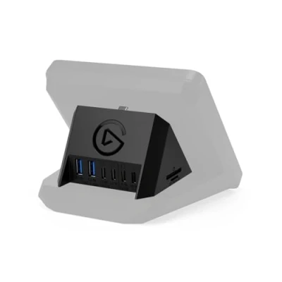 Immagine di Elgato USB Hub per Stream Deck +, 2 Porte C/2 A, Alimentazione, Lettore di schede SD/microSD C, Mac/PC, e Alimentatore Non Incluso