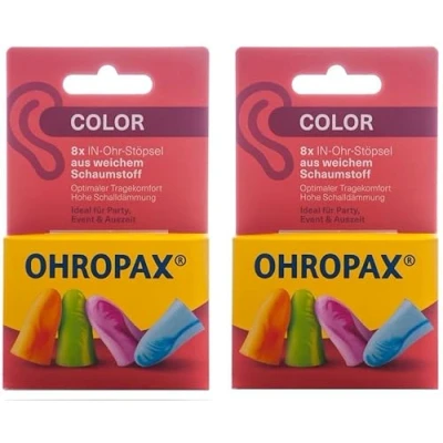 Immagine di Ohropax Tappi per orecchie colorati in gommapiuma.