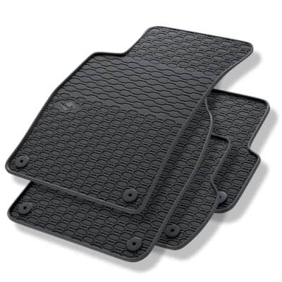 Immagine di Mossa Tappetini auto in gomma compatibili con Audi A4 B6 (2000 2004) tappeti neri