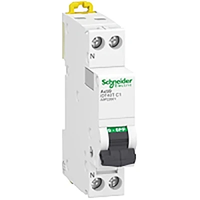 Immagine di Schneider Electric Acti9 iDT40T interruttore modulare 1P+N 1A curva C 4500A/6kA A9P22601