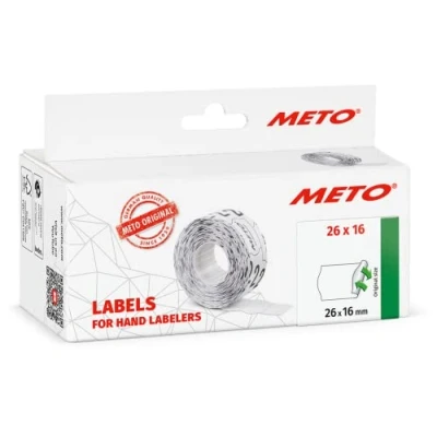 Immagine di METO Etichetta per prezzo 9506166 Staccabile Larghezza etichette: 26 mm Altezza 16 Bianco 1 pz.
