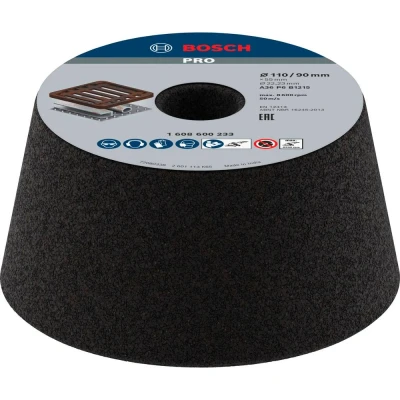Immagine di Bosch Accessories 1608600233 Mola a tazza conica metallo/ghisa 90 mm, 110 55 36 Power Tools 1 pz.