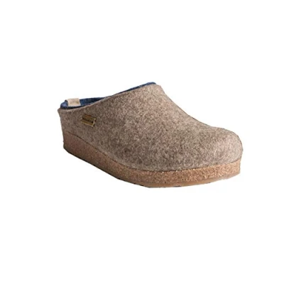 Immagine di HAFLINGER Grizzly Kris Felt Slipper Clog Beige Melange, Taglia 45