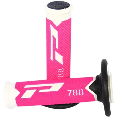 Immagine di PROGRIP Manopole Mx 788 302 Tripla Densità Bianco/Fuxia/Nero