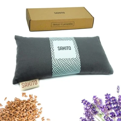 Immagine di Cuscino Termico Microonde (25x12 cm) Riscaldabile Cuscini Termici Borsa Termica Semini Riscaldanti Riscaldabili in di Semi Grano e Lavanda