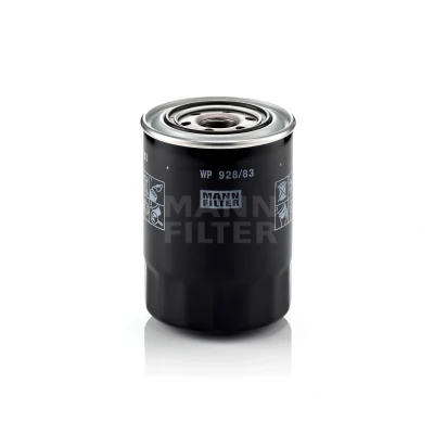 Immagine di MANN FILTER WP 928/83 Filtro olio M 26 X 1.5 con una valvola blocco arretramento ad avvitamento HYUNDAI: GALLOPER 2, H100 Van, Terracan