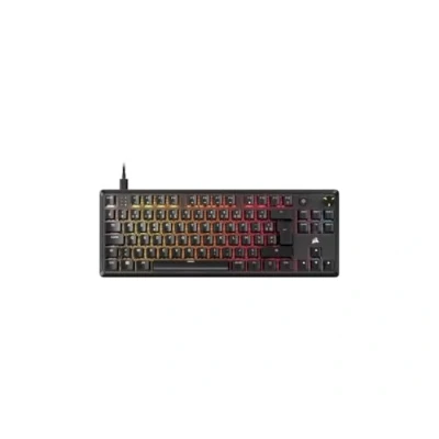 Immagine di Corsair K70 Core TKL RGB Tastiera da Gioco Meccanica senza chiave Interruttori Lineari MLX Red v2 Pre Lubrificati Doppio Strato di Attenuazione del Suono Tappi in ABS AZERTY FR Nero