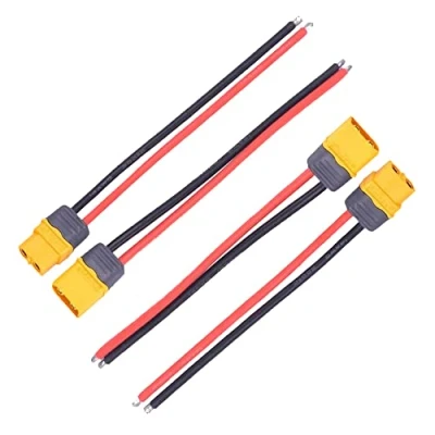 Immagine di Boladge 2 Coppie Adattatore di Connettore Maschio Femmina Spina Amass XT 60 XT60H con 15CM 12AWG Cavo per RC Lipo Drone FPV Racing