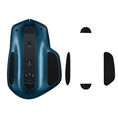 Immagine di kwmobile Set Piedini di Ricambio per Mouse Compatibile con Logitech MX Master 2S Gommini nero Maggiore Controllo e Scorrevolezza