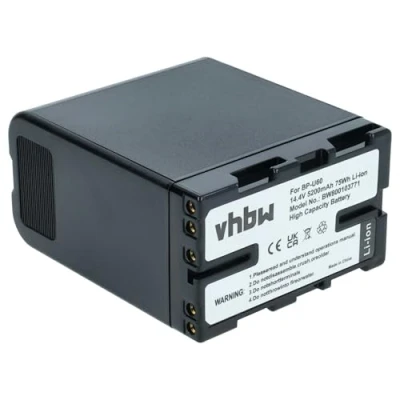 Immagine di vhbw Li Ion batteria 5200mAh (14.8V) con infochip compatibile telecamera videocamera camcorder Sony PXW FS5, FS5K sostituisce BP U30, U60, U90, U95.