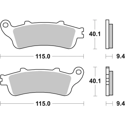 Immagine di TRW Sinter Maxi Scooter MCB693SRM Kit pastiglie freno