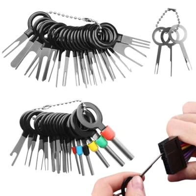 Immagine di Nsiwem 39 Pezzi Strumenti di Rimozione Terminale pin Cablaggio auto cablaggi elettrici crimpare connettore estrattore kit