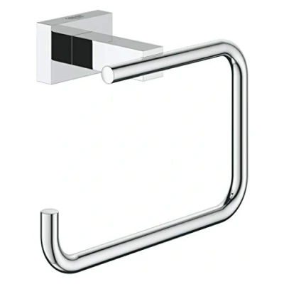 Immagine di Grohe Porta Rotolo Essentials Cube New, Grigio (Cromo) 40507001