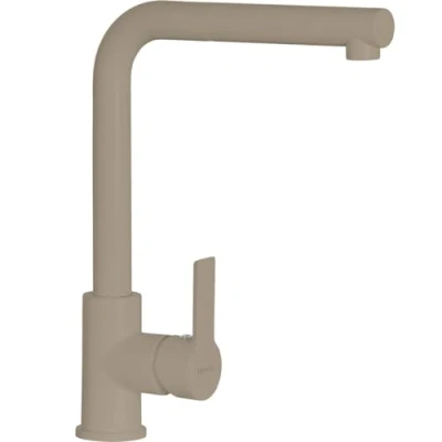 Immagine di SCHOCK Miscelatore Aquatown Doccia Monocomando con Canna Alta a Ponte e Doccetta Estraibile, Colore TWILIGHT Tortora Opaco, h320