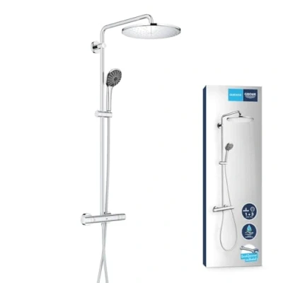 Immagine di GROHE QUICKFIX Vitalio Joy 310 Sistema doccia con miscelatore termostatico, Cromo, blocco sicurezza a 38
